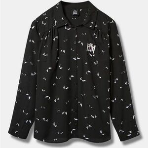 NWOT size 4x, Haunted Mansion georgette blouse, from Torrid.